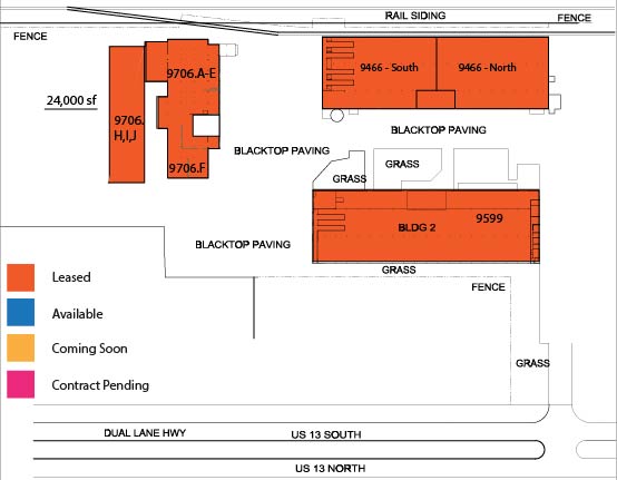 A map of the Nanticoke Business Park.